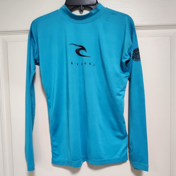 Rip Curl Rash Guard UPF 50+ Swim Shirt Youth Sz 14 - Picture 3 of 10